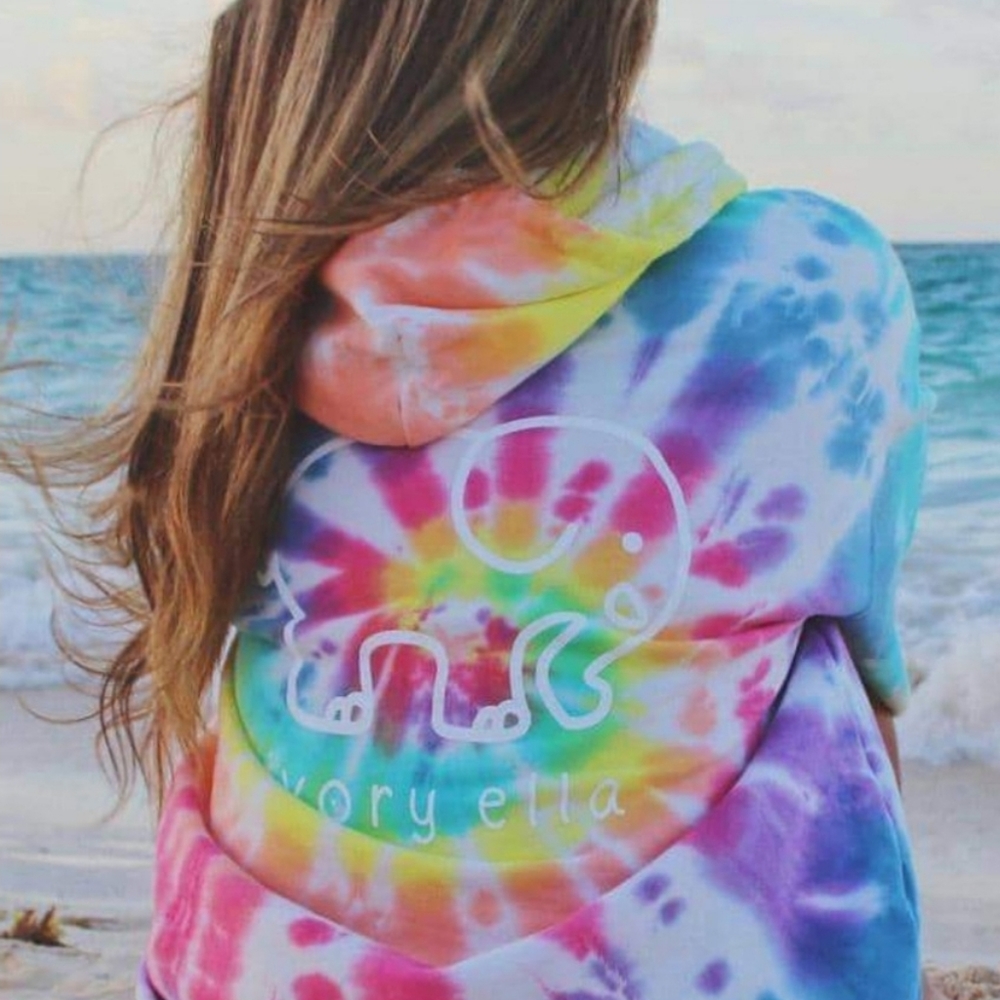 Ivory Ella Tie Dye hoodie